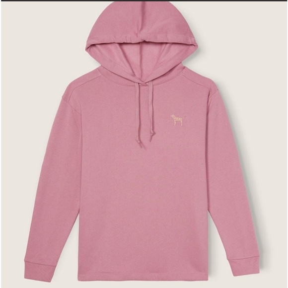 Victoria’s Secret PINK Lounge Campus Open Hem Hoodie & Fleece Joggers, Large - Picture 3 of 12